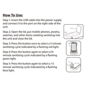 PhoneSan™ Smartphone UV-C Sanitizer